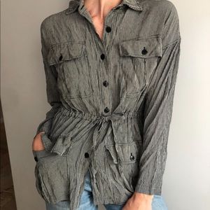 Vintage lightweight jacket. Tiny check print